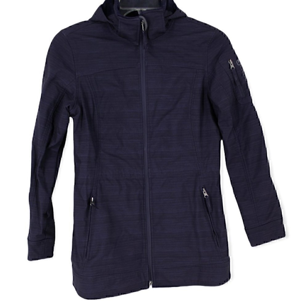 Free Country SoftShell Purple Hooded Jacket Faux Fur Lined Small